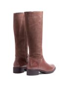 Braune Lederstiefel Kyra