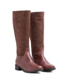 Braune Lederstiefel Kyra