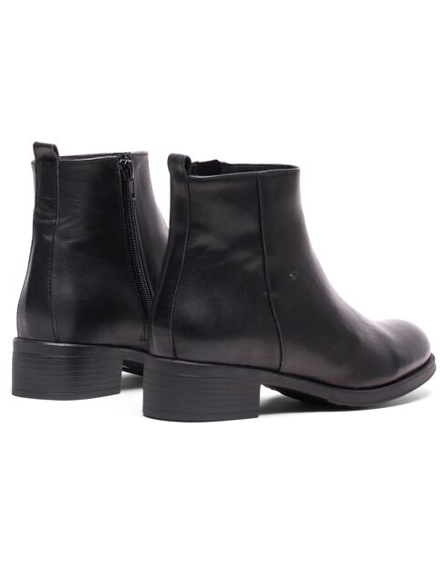 Bottines en Cuir Mia noires