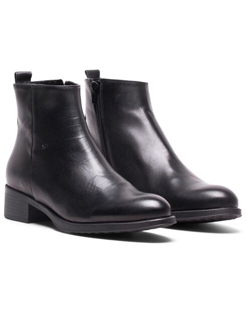 Bottines en Cuir Mia noires