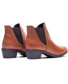 Botines de piel Leena cognacs