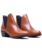Botines de piel Leena cognacs