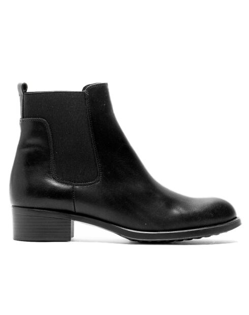 Chelsea Boots en Cuir Pearl noires