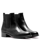 Chelsea Boots en Cuir Pearl noires