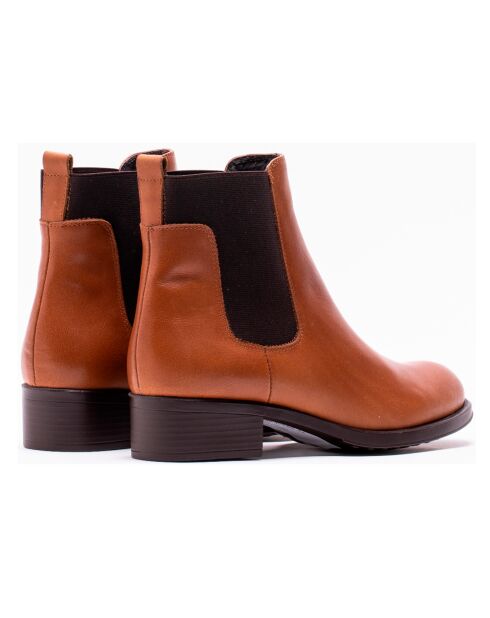Chelsea Boots en Cuir Pearl cognacs