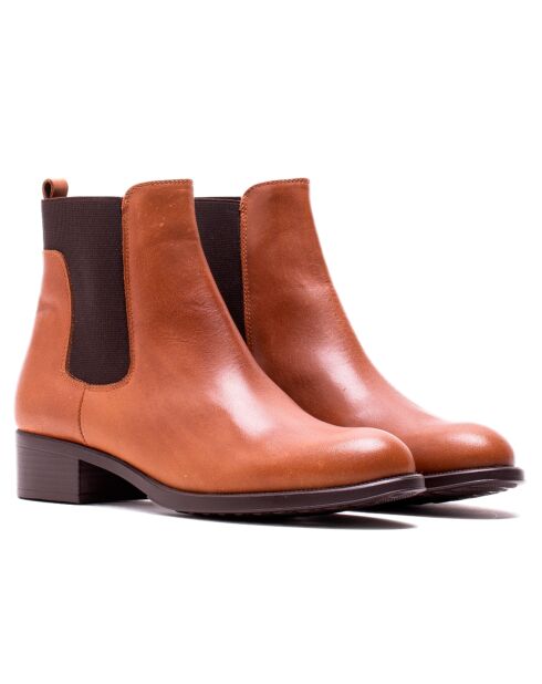 Chelsea Boots en Cuir Pearl cognacs