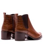 Chelsea Boots en Cuir Tracy cognacs