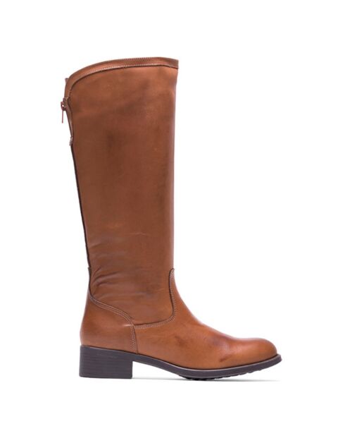 Botas de piel Eva cognacs
