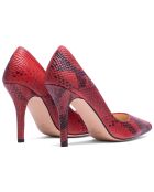 Dumps Vera in pelle rossa - tacco 9,5 cm