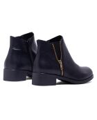 Bottines en Cuir Elly noires