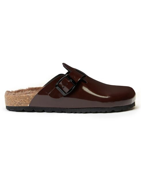 Chaussons Noé intérieur fourré marron