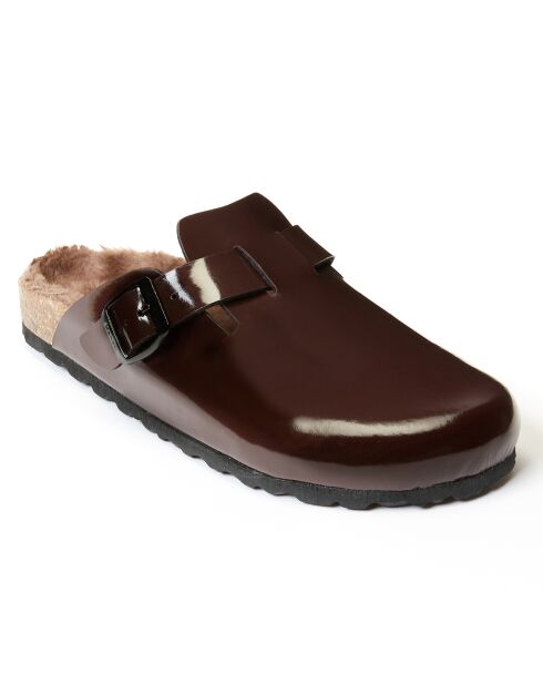 Chaussons Noé intérieur fourré marron