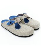 Chaussons en Feutre Flore beiges