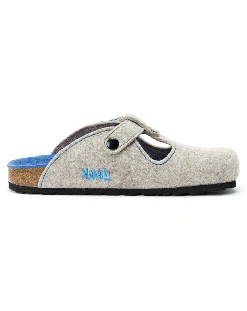 Chaussons en Feutre Flore beiges