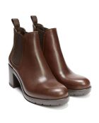 Chelsea Boots en Cuir Plain marron - Talon 6 cm