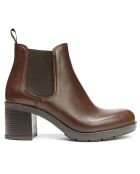 Chelsea Boots en Cuir Plain marron - Talon 6 cm