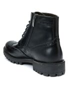 Boots en Cuir Anke Wing Cap noires