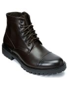 Boots en Cuir Toe Cap marron