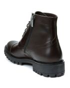 Boots en Cuir Toe Cap marron