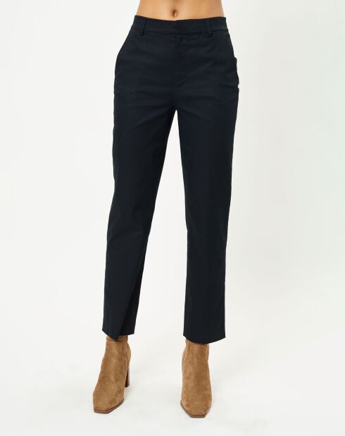 Pantalon chino regular noir