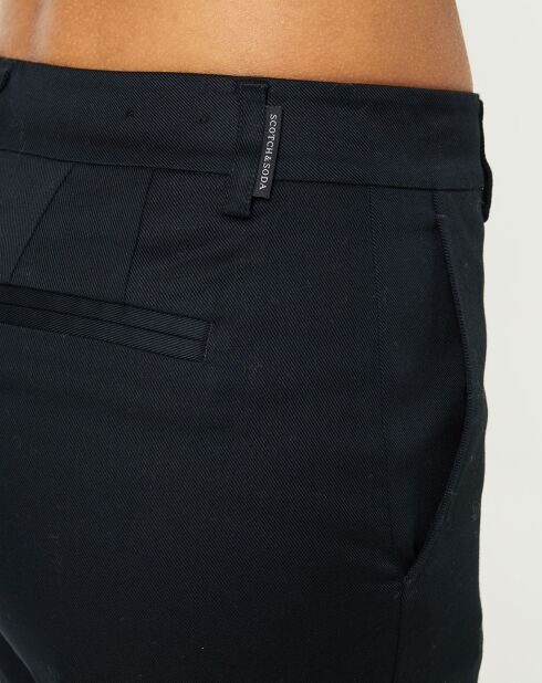 Pantalon chino regular noir