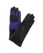 Gants en Cuir d'Agneau doublure Cachemire Gardinera noir/gicamele