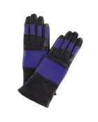 Gants en Cuir d'Agneau doublure Cachemire Gardinera noir/gicamele