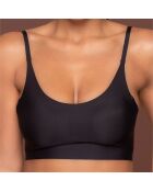 Brassière sans coutures bretelles croisées noire