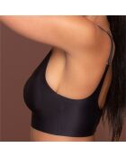 Brassière sans coutures bretelles croisées noire