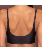 Brassière sans coutures bretelles croisées noire