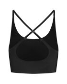 Brassière sans coutures bretelles croisées noire