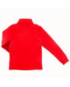 Pull Polaire col zippé Carve Warm rouge