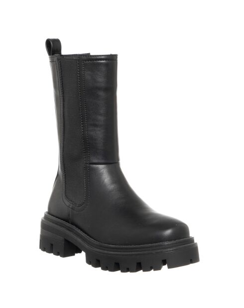 Stivali chelsea Nina in pelle vegetale neri - tacco 5 cm