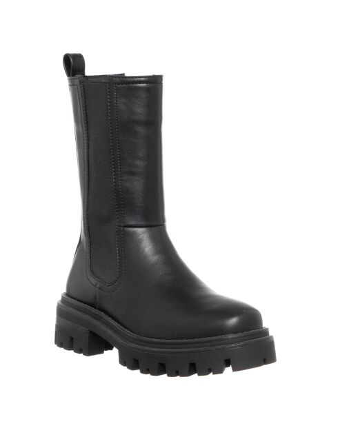 Chelsea boots en Cuir végétal Nina noires - Talon 5 cm