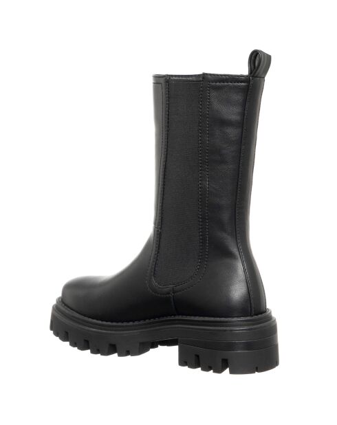 Stivali chelsea Nina in pelle vegetale neri - tacco 5 cm