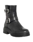 Schwarze Lana-Gemüselederstiefel