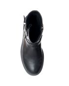 Schwarze Lana-Gemüselederstiefel