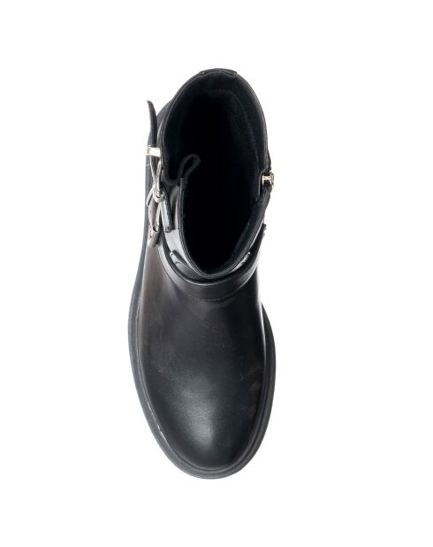 Schwarze Lana-Gemüselederstiefel