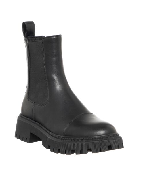 Chelsea boots en Cuir végétal Naomi noires