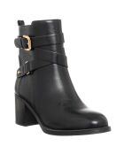 Bottines en Cuir végétal Rym noires - Talon 6.5 cm