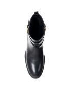 Bottines en Cuir végétal Rym noires - Talon 6.5 cm