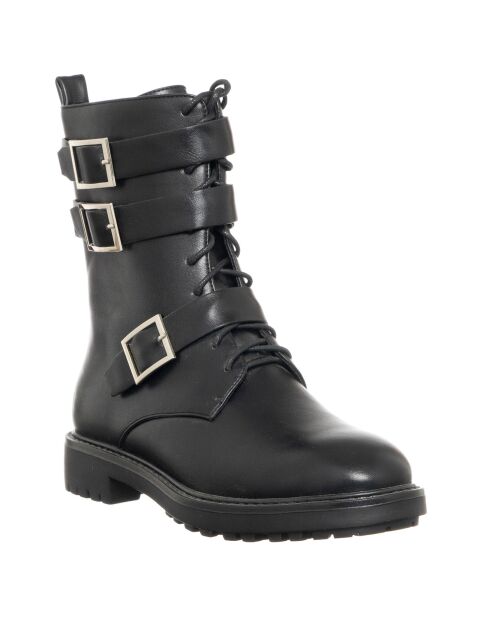 Boots en Cuir végétal Levita noires