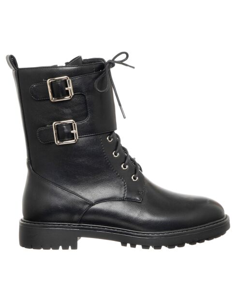 Boots en Cuir végétal Luna noires