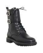 Boots en Cuir végétal Luna noires