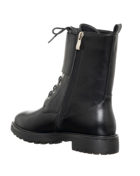 Boots en Cuir végétal Luna noires