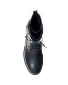 Boots en Cuir végétal Luna noires