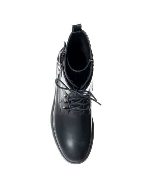 Boots en Cuir végétal Luna noires