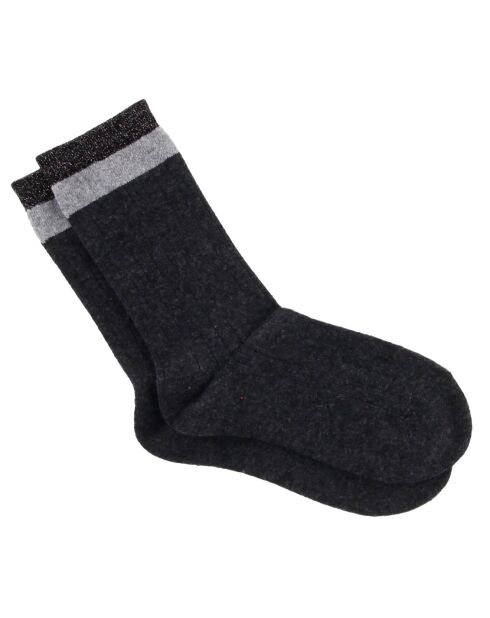Calcetines Coline Black Heather de mezcla de lana y cachemir