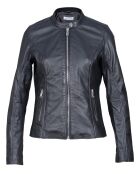 Veste en Cuir Aglae noire