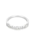 Diamantring mit Punktlinie aus 0,2 Karat Weißgold